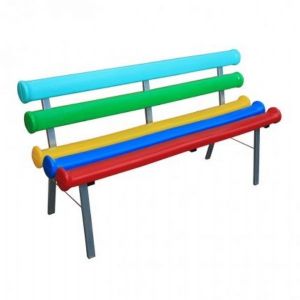 BANCO GRANDE COM ENCOSTO - ESTRUTURA METÁLICA