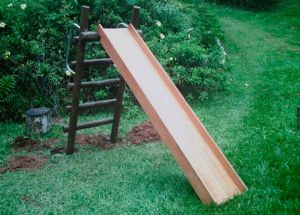 Escorregador de Madeira para Playground