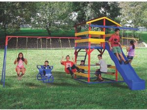 Casa do Tarzan com Balanços e Vai e Vem Madeira Maciça