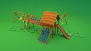 Casinha de Madeira para Playgroung - CASINHA ILHABELA