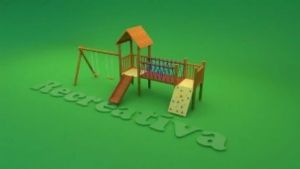 Casinha de Madeira para Playground - CASINHA MARILIA