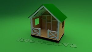 Casinha de Madeira para Playground - CASINHA PORTO-FELIZ