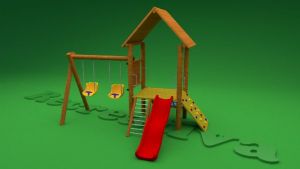 Casinha de Madeira para Playground - CASINHA RIO CLARO