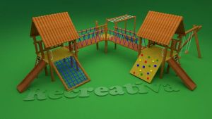 Casinha de Madeira para Playground - CASINHA SERRANA
