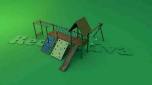 Casinha de Madeira para Playground - CASINHA SÃO ROQUE